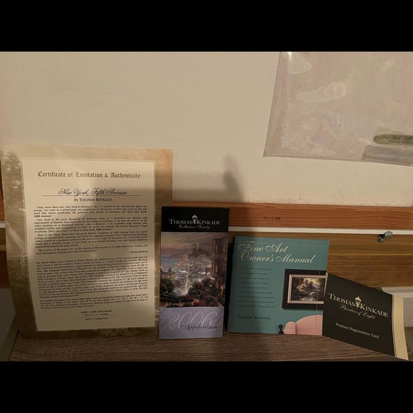 Thomas Kinkade New York 5th Avenue Gallery Proof - Picture 7 of 8